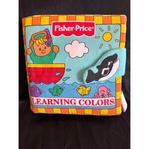 Vintage 90’s Soft Play Fisher Price Learning Colors Soft Interactive Baby Book